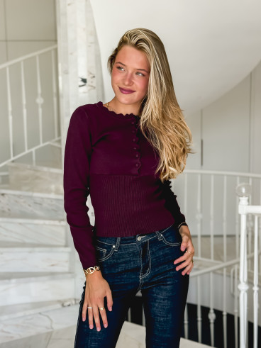 Pull Mayalia - Bordeaux