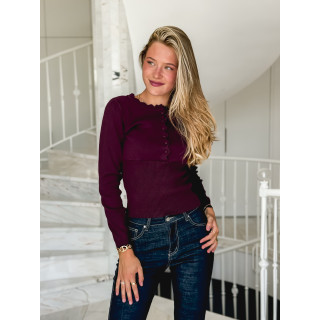 Pull Mayalia - Bordeaux