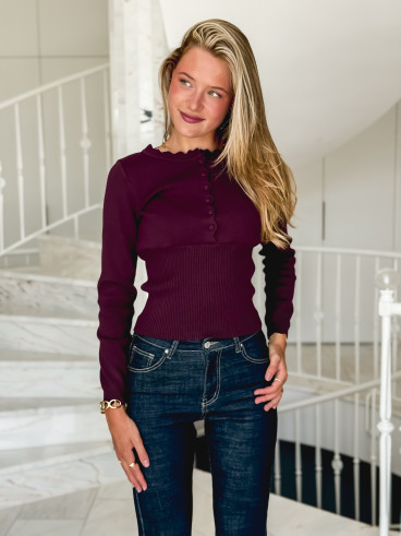 Pull Mayalia - Bordeaux
