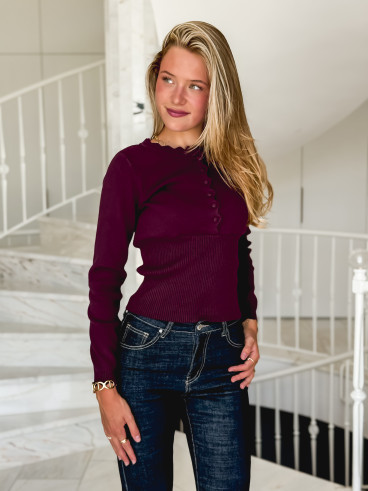 Pull Mayalia - Bordeaux