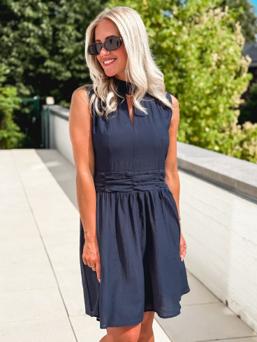 Robe courte Angie - Bleu marine Robe courte Angie - Bleu marine