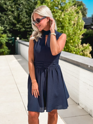 Robe courte Angie - Bleu marine Robe courte Angie - Bleu marine