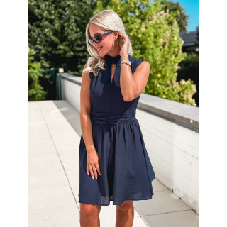 Robe courte Angie - Bleu marine