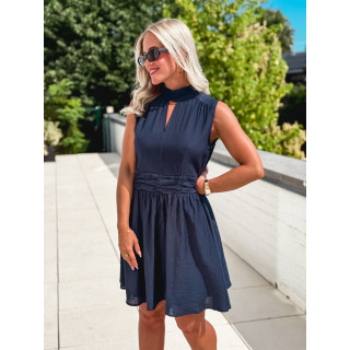 Robe courte Angie - Bleu marine