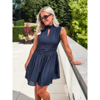 Robe courte Angie - Bleu marine