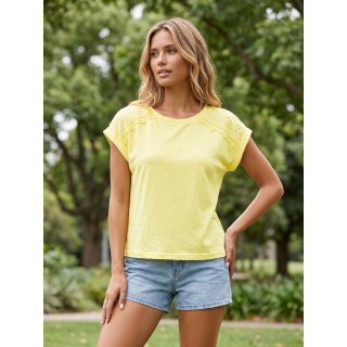T-shirt Paolina - Jaune