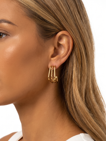 Boucles d'oreilles Orly - Doré