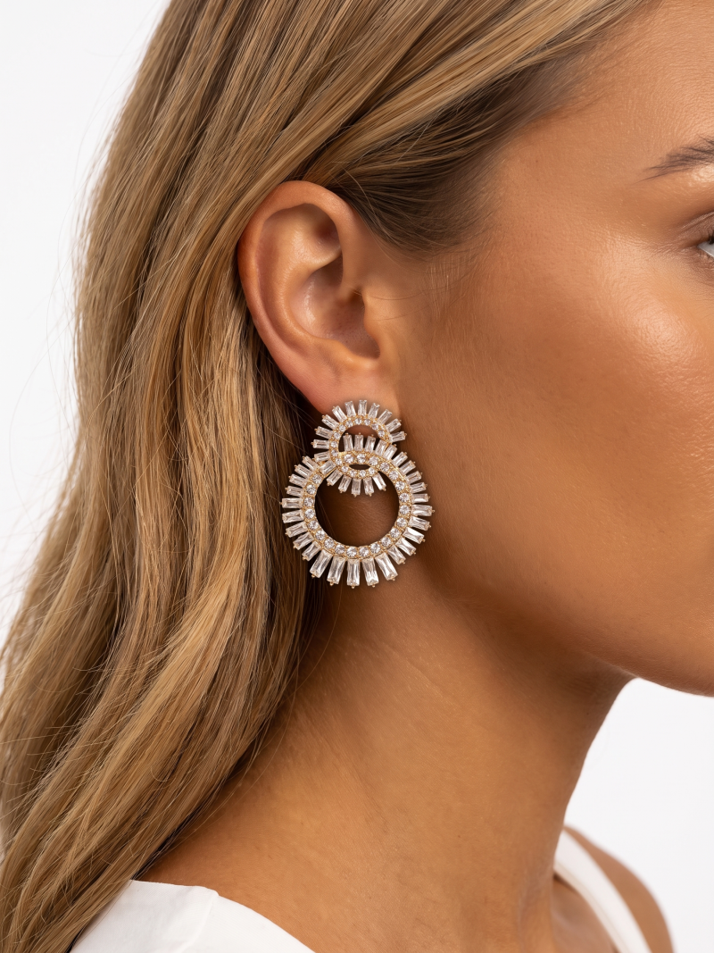 Boucles d'oreilles Nousra - Doré