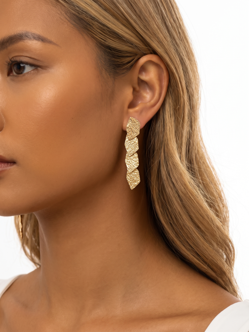 Boucles d'oreilles Béryl - Doré