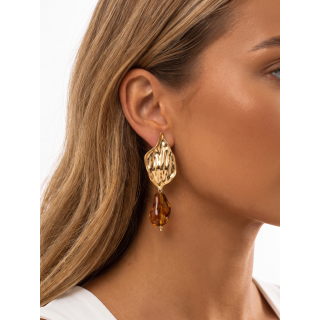 Boucles d'oreilles Nahia - Chocolat