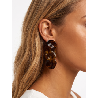 Boucles d'oreilles Arlette - Chocolat
