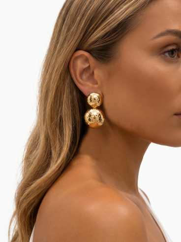 Boucles d'oreilles Hestia - Doré