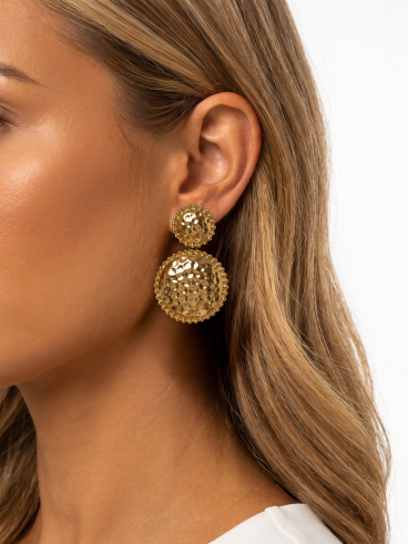 Boucles d'oreilles Cristel - Doré