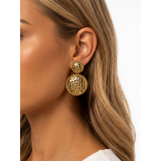 Boucles d'oreilles Cristel - Doré