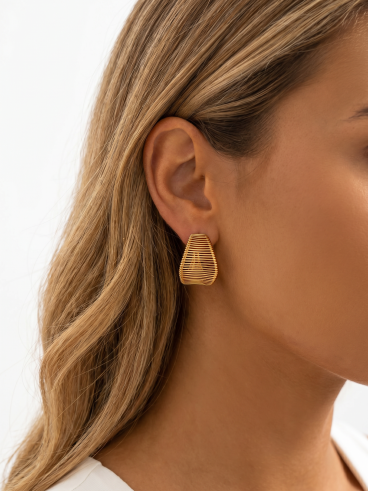 Boucles d'oreilles Freysa - Doré