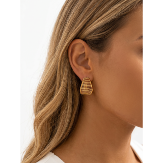 Boucles d'oreilles Freysa - Doré