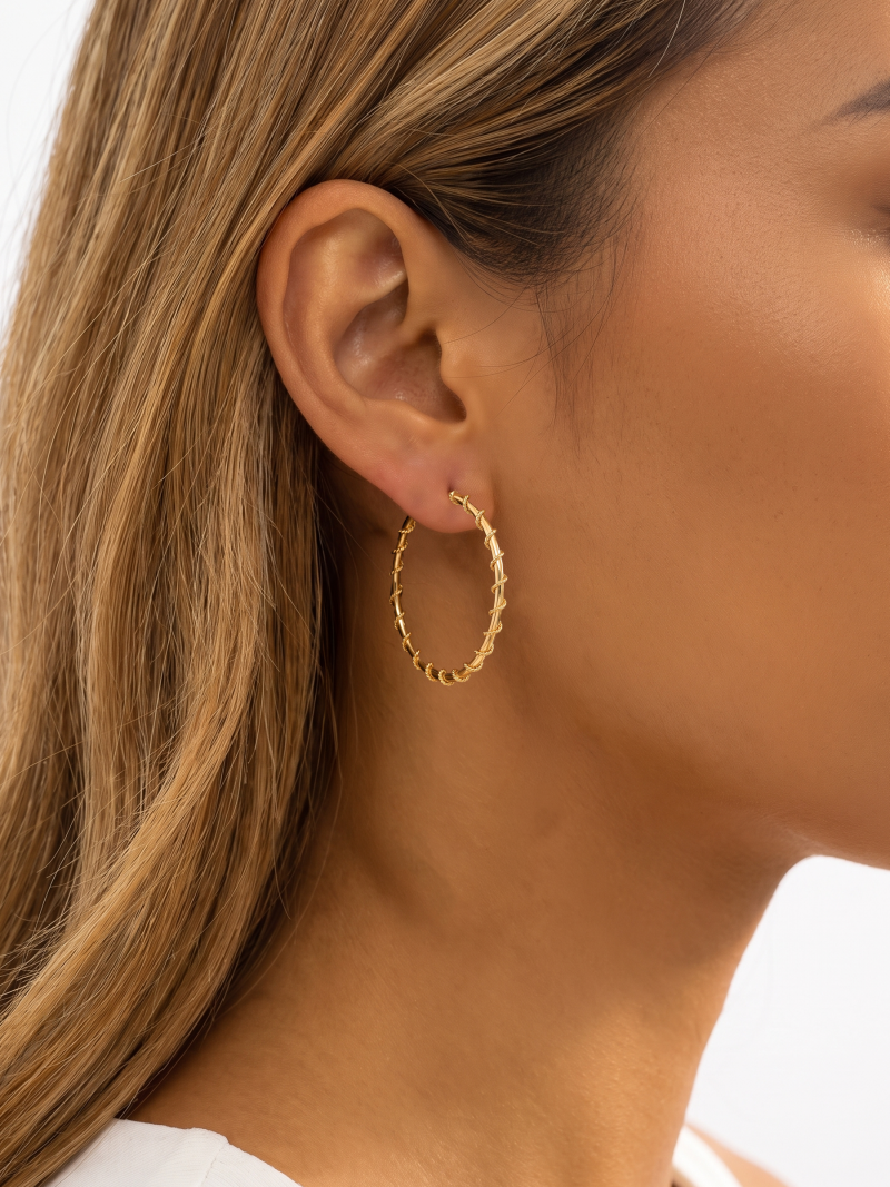 Boucles d'oreilles Djamila - Doré