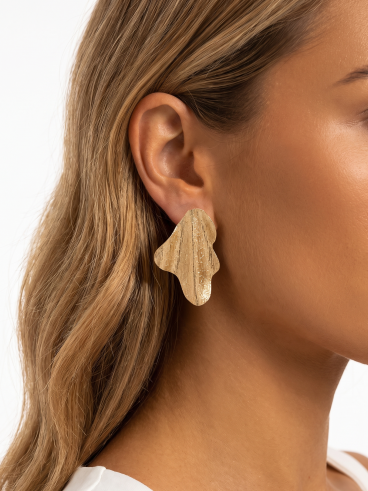 Boucles d'oreilles Sylène - Doré