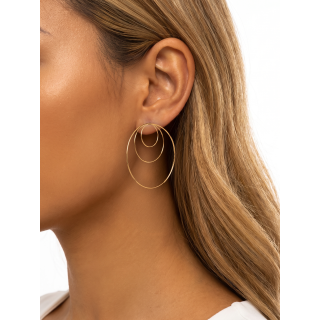 Boucles d'oreilles Loona - Doré