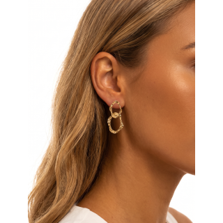 Boucles d'oreilles Teba - Doré