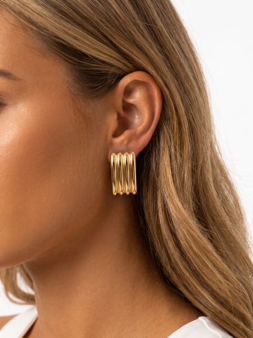Boucles d'oreilles Noüa - Doré