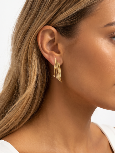 Boucles d'oreilles Saori - Doré