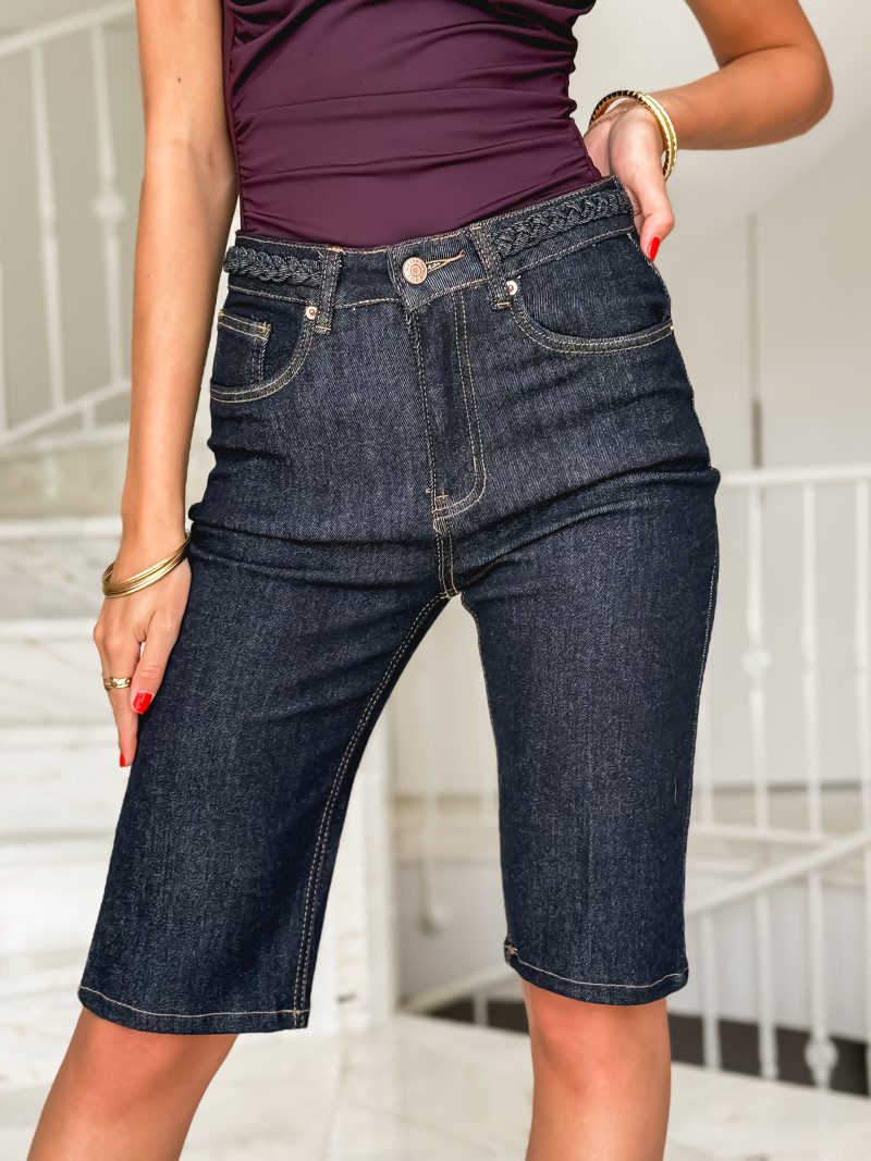 Bermuda en jeans Barbara - Bleu foncé Bermuda en jeans Barbara - Bleu foncé