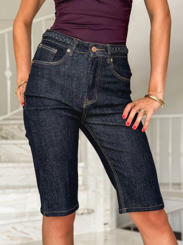 Bermuda en jeans Barbara - Bleu foncé Bermuda en jeans Barbara - Bleu foncé
