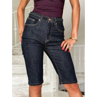 Bermuda en jeans Barbara - Bleu foncé