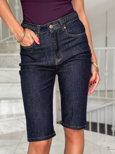 Bermuda en jeans Barbara - Bleu foncé Bermuda en jeans Barbara - Bleu foncé
