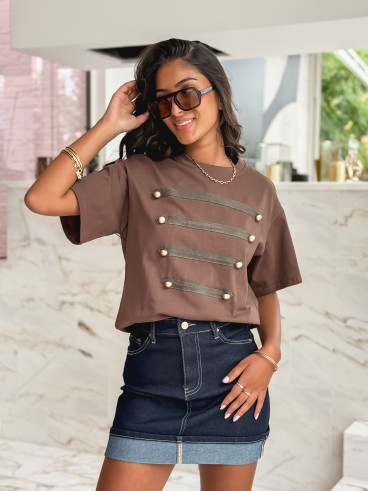T-shirt Ixora - Chocolat
