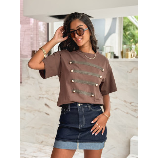 T-shirt Ixora - Chocolat