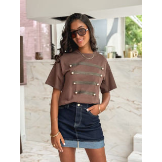 T-shirt Ixora - Chocolat