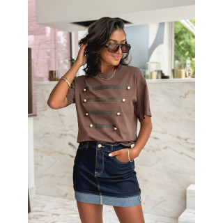 T-shirt Ixora - Chocolat