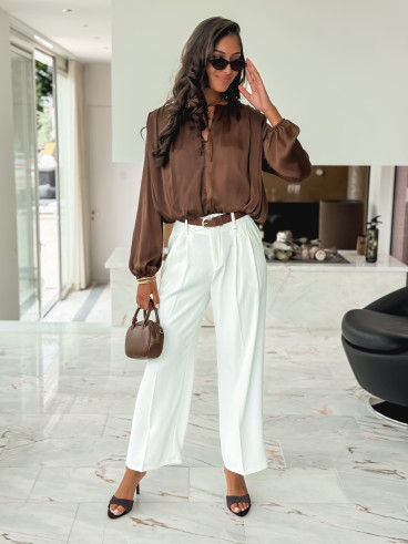 Blouse Mandy - Chocolat Blouse Mandy - Chocolat