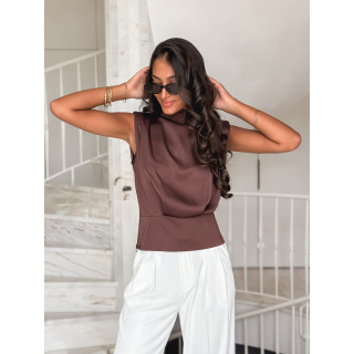 Blouse Nour - Chocolat