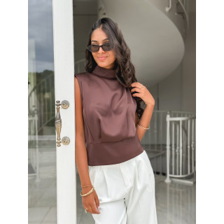 Blouse Nour - Chocolat
