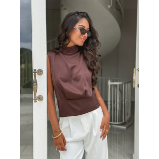 Blouse Nour - Chocolat