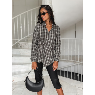 Blouse à carreaux Elizabeth - Café
