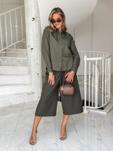 Chemise à carreaux Linnéa - Kaki Chemise à carreaux Linnéa - Kaki
