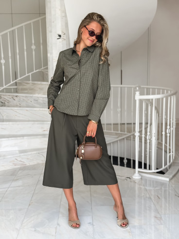Chemise à carreaux Linnéa - Kaki Chemise à carreaux Linnéa - Kaki