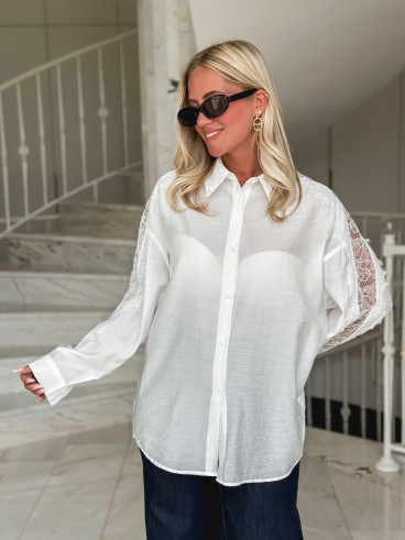 Chemise Sylvaine - Blanc Chemise Sylvaine - Blanc