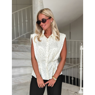 Blouse sans manches Nerina - Ecru