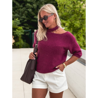 Pull à manches courtes Milla - Bordeaux