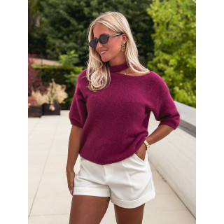 Pull à manches courtes Milla - Bordeaux