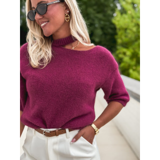 Pull à manches courtes Milla - Bordeaux