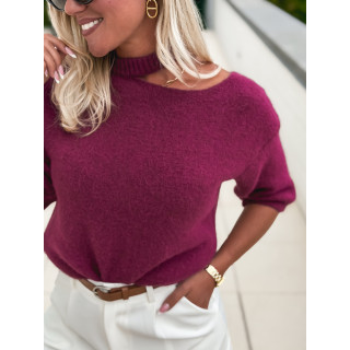 Pull à manches courtes Milla - Bordeaux