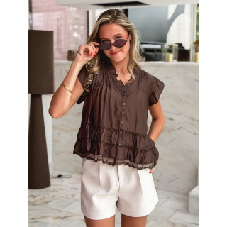 Blouse Hazal - Chocolat