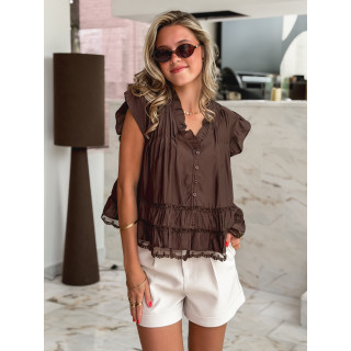 Blouse Hazal - Chocolat