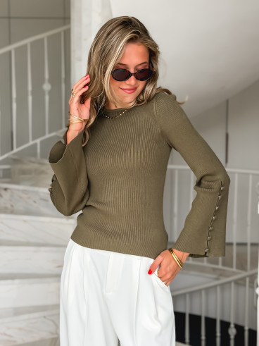 Pull Zoléa - Kaki